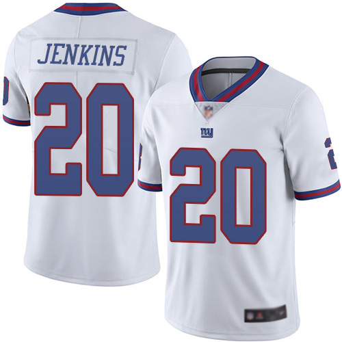 Men New York Giants 20 Janoris Jenkins Limited White Rush Vapor Untouchable Football NFL Jersey